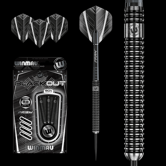 Winmau Blackout (Parralel) 90% Tungsten Darts - 21g to 28g