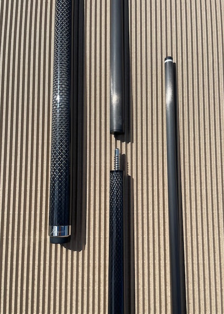 12.5mm Jumart Carbon Fibre Pool Cue - Pro Taper - Black