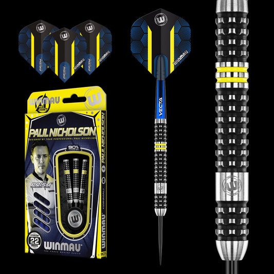Winmau Paul Nicholson 90% Tungsten Darts - 22g