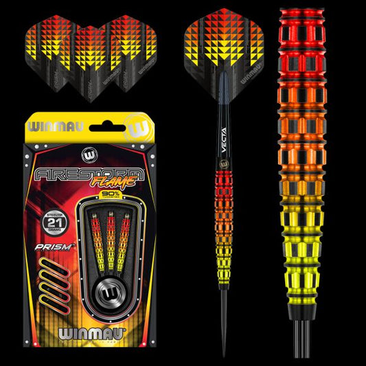 Winmau Firestorm Flame (Tapered) 90% Tungsten Darts - 21g / 23g / 25g