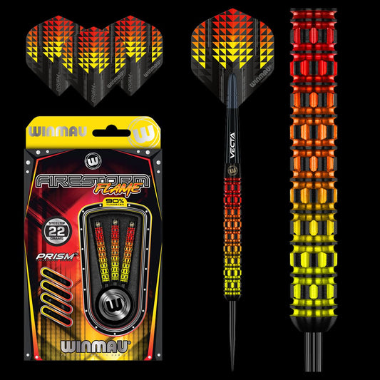 Winmau Firestorm Flame (Parallel) 90% Tungsten Darts - 22g / 24g / 26g