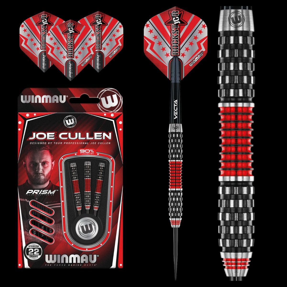 Winmau Joe Cullen RS 1.0 90% Tungsten Darts - 22g / 24g
