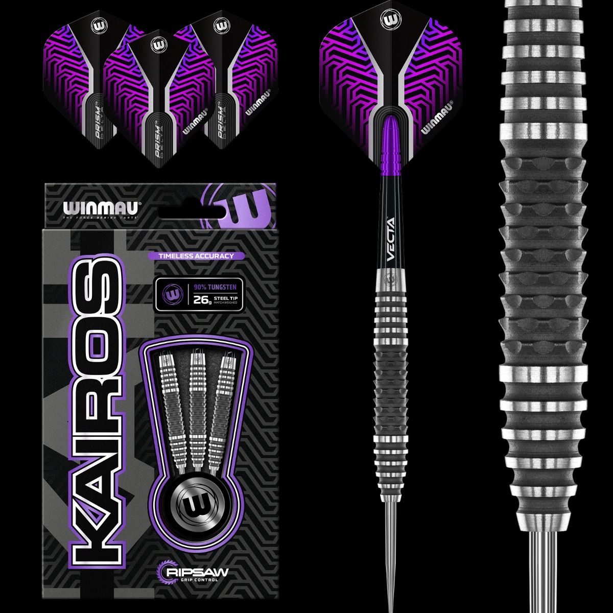 Winmau Kairos 2 - 90% Tungsten Darts - 24g / 26g