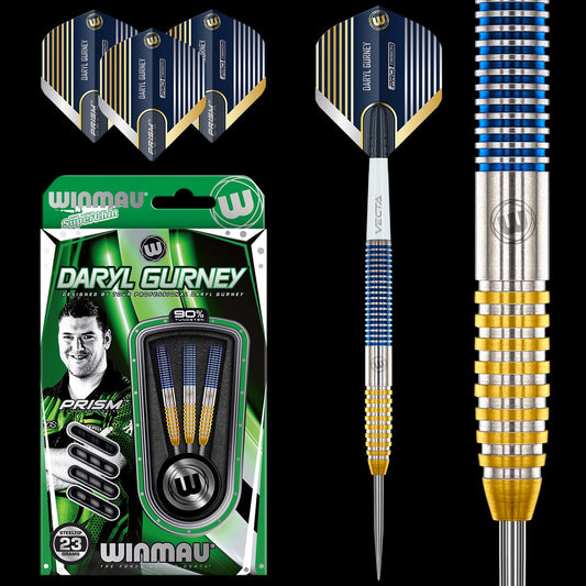 Winmau Daryl Gurney SC 1.0 - 90% Tungsten Darts - 23g