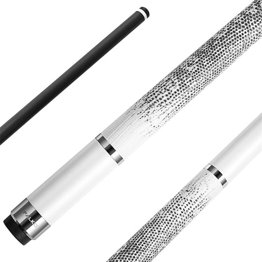 9mm White Palko Gladiator Cue - Grafex Carbon Fibre Pool Cue