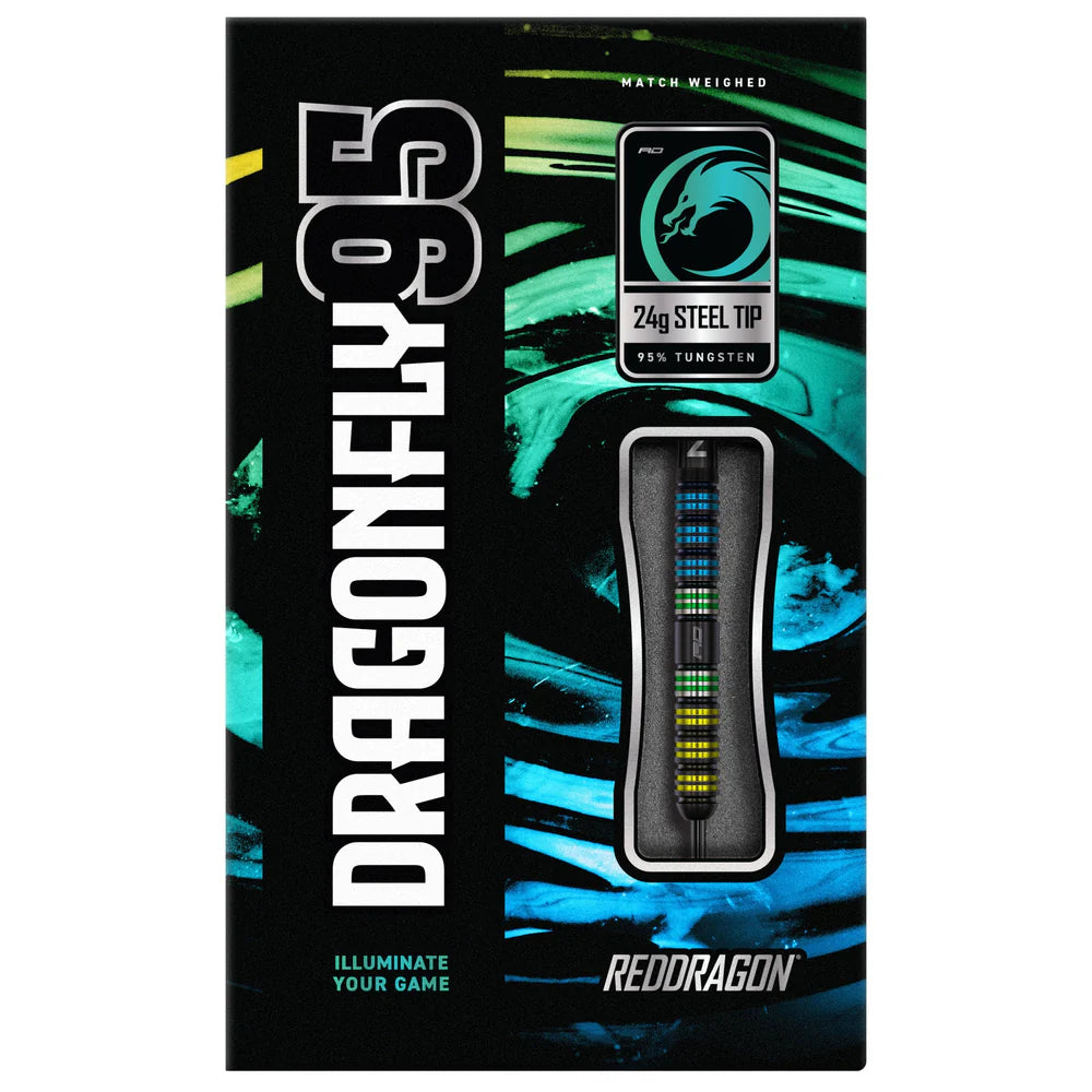 Red Dragon - Dragonfly 95 Black Parallel - 95% Tungsten Darts
