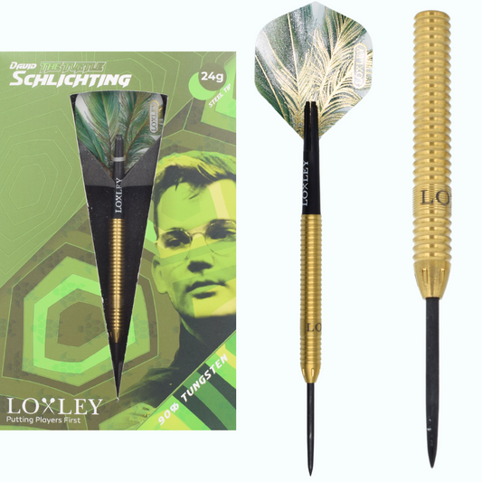 Loxley Darts - David Schlichting The Turtle - 90% Tungsten Darts - 22g / 24g