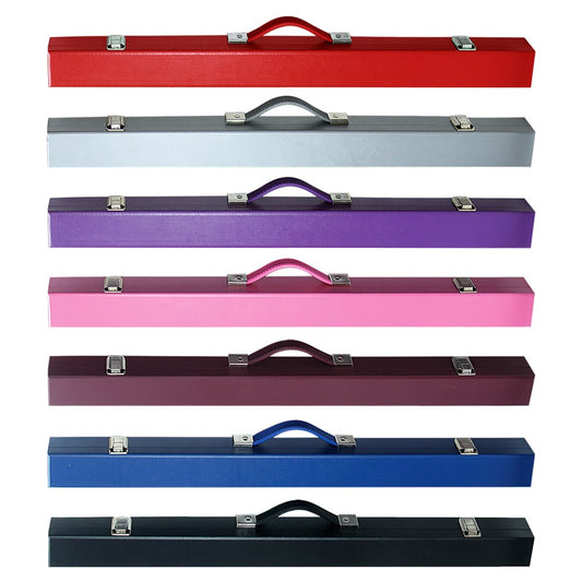 2 Piece Hard Box Cue Case - Choose from 7 Colours