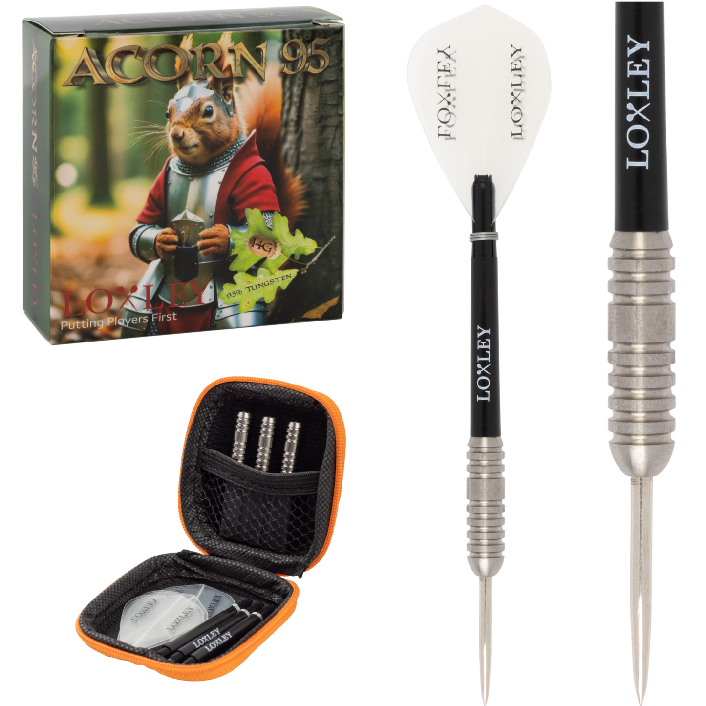 Loxley Darts - Acorn 95% Tungsten Darts - 14g