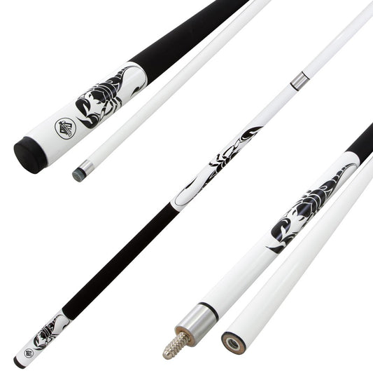 White Scorpion 2 piece Pool Cue