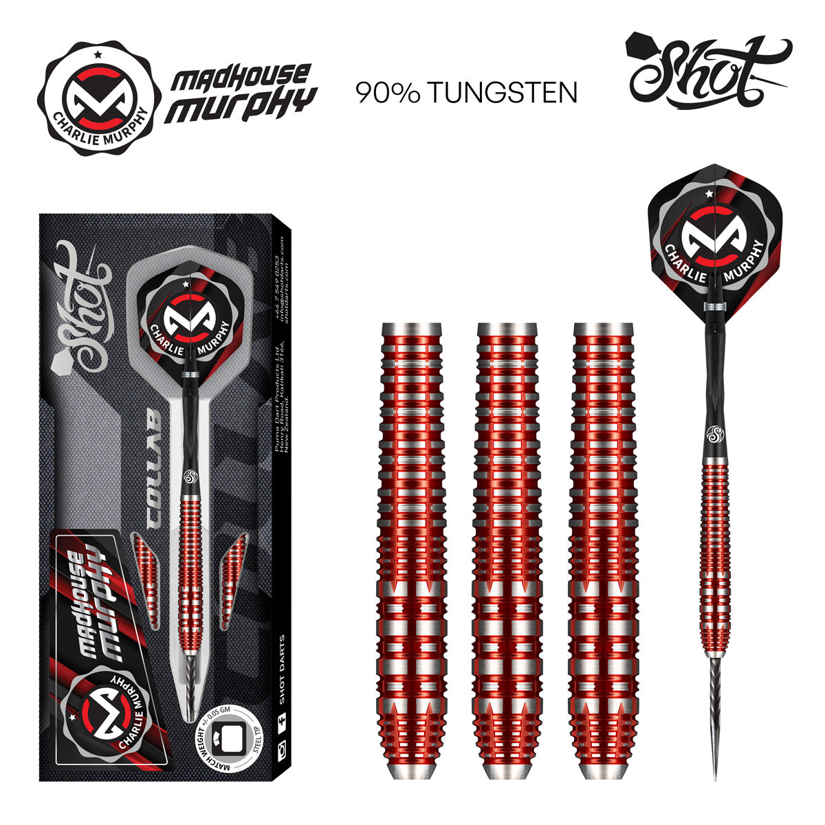Shot - Charlie Murphy - Madhouse - 90% Tungsten Darts