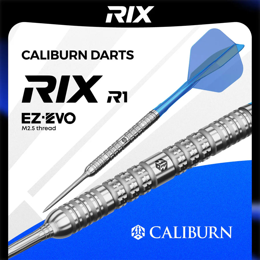 Caliburn Rix R1 Steel Tip 90% Tungsten Darts - EZ-EVO Points