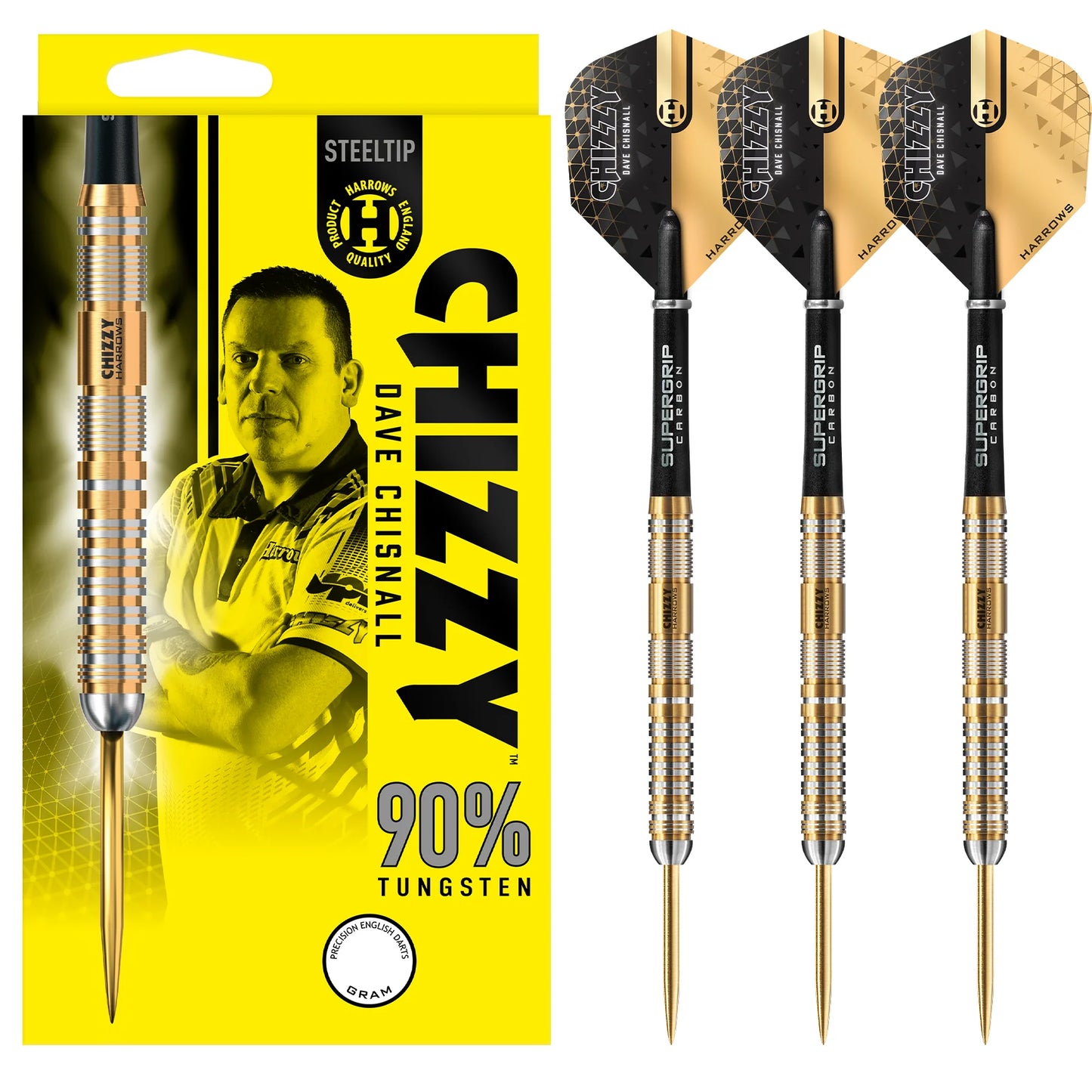 Harrows - Chizzy Series 2 Dave Chisnall - 90% Tungsten Darts - 21g to 26g