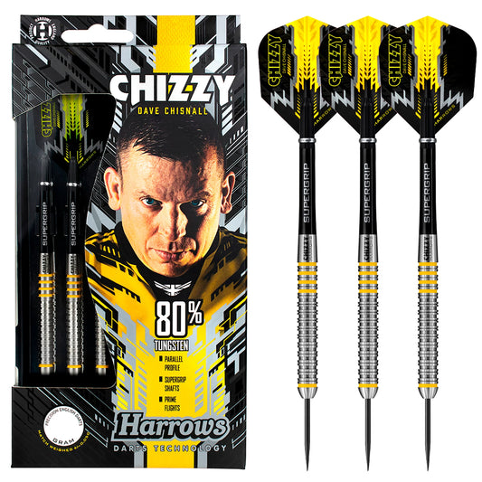 Harrows - Chizzy Dave Chisnall - 80% Tungsten Darts - 21g to 26g