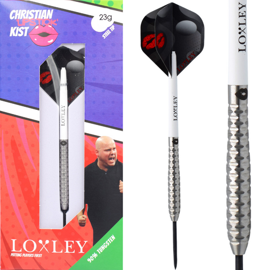 Loxley Darts - Christian Kist Lipstick 90% Tungsten Darts - 22g / 23g / 24g