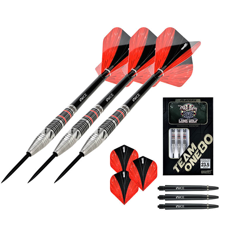 One80 Darts - Mick Lacey Lone Wolf - 90% Tungsten Darts - 23.5g