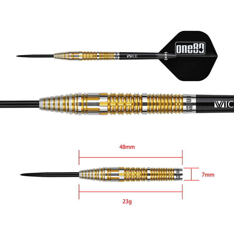 One80 Darts - Mick Lacey Lone Wolf 2 - 90% Tungsten Darts - 23g