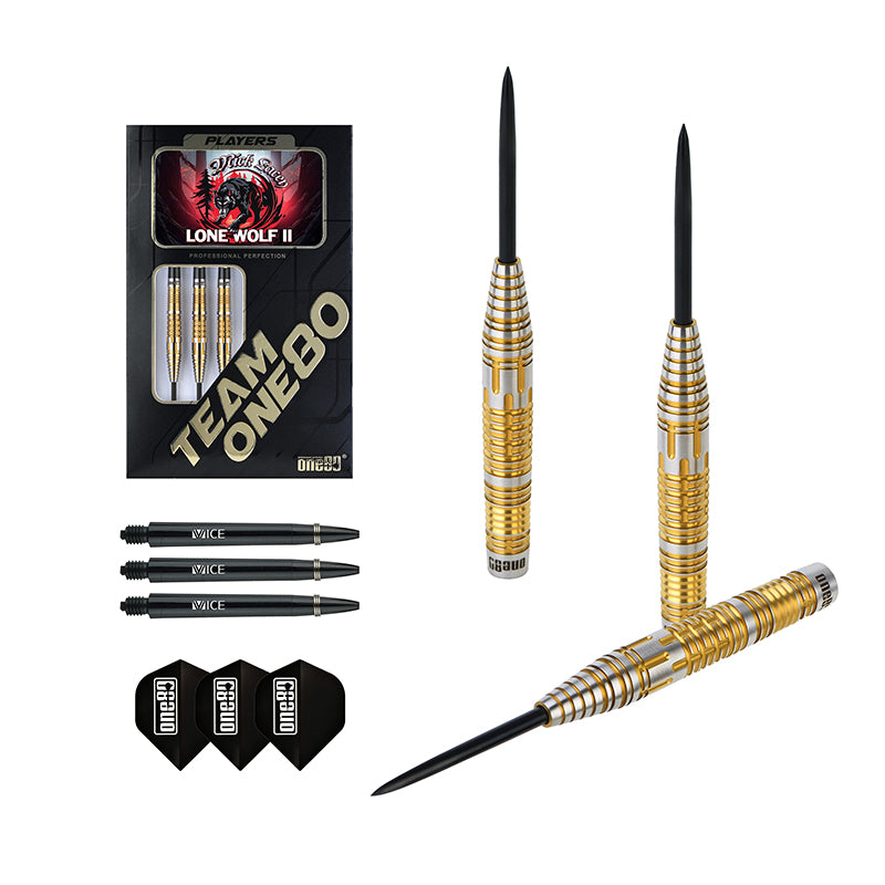 One80 Darts - Mick Lacey Lone Wolf 2 - 90% Tungsten Darts - 23g