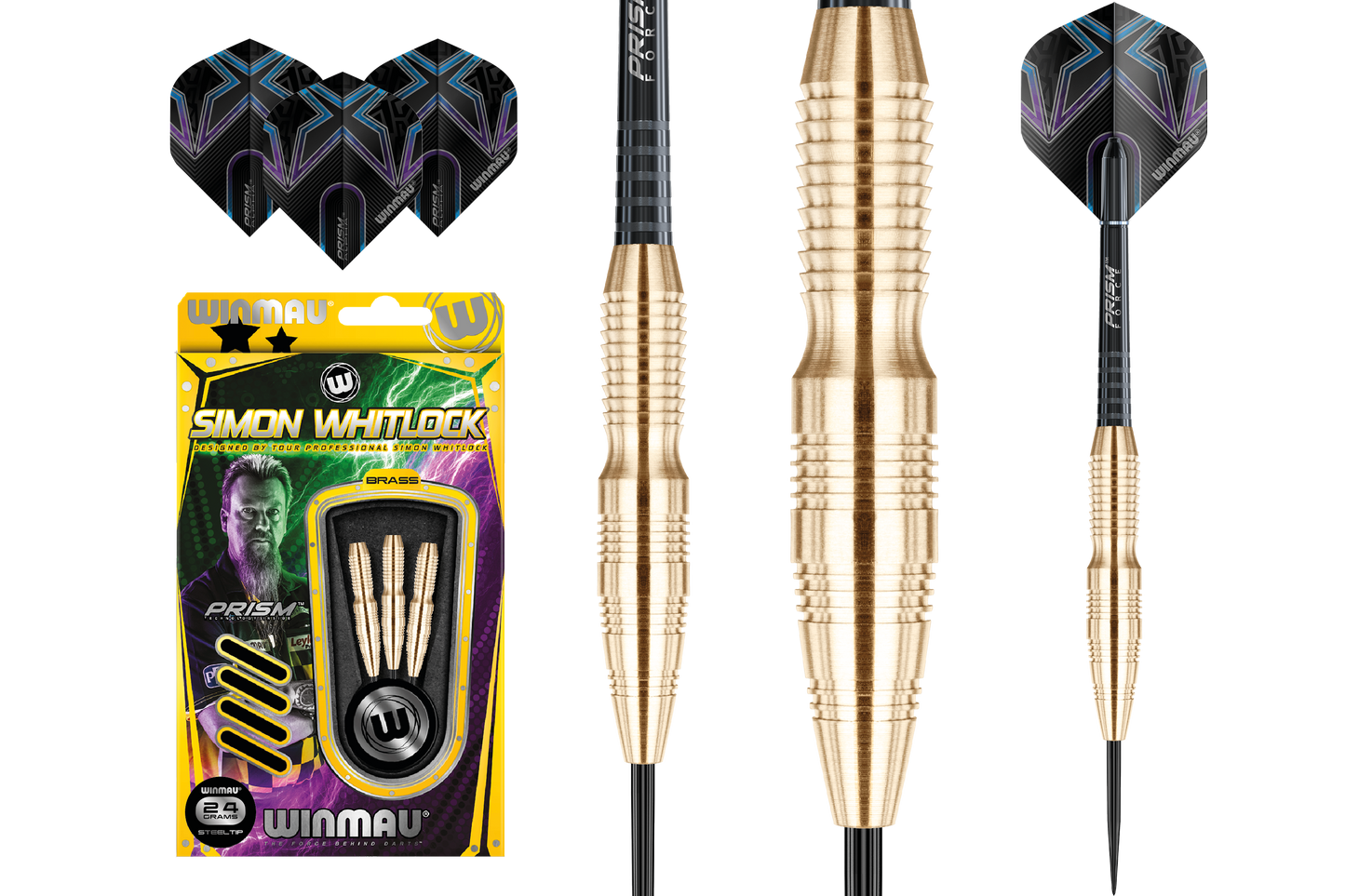 Winmau Simon Whitlock Brass Darts - 22g / 24g