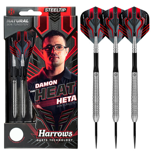 Harrows - Damon Heta Natural The Heat - 90% Tungsten Darts - 21g / 23g / 25g