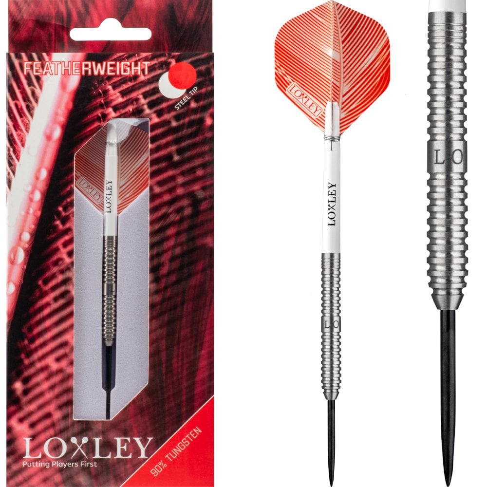 Loxley Darts - 17g Featherweight Red - 90% Tungsten Darts