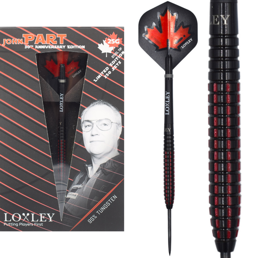 Loxley Darts - John Part 30th Anniversary Edition 95% Tungsten Darts - 23g / 25g