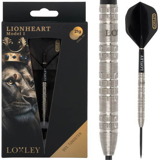 Loxley Darts - Lionheart Model 1 - 95% Tungsten Darts - 21g / 23g / 25g