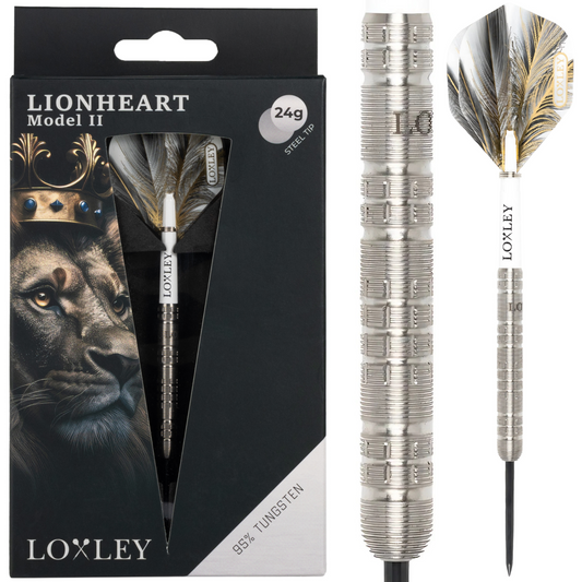 Loxley Darts - Lionheart Model 2 - 95% Tungsten Darts - 22g / 24g
