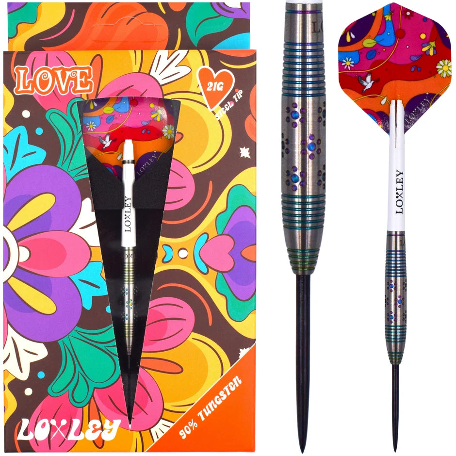 Loxley Darts - Woodstock Love - 90% Tungsten Darts - 21g