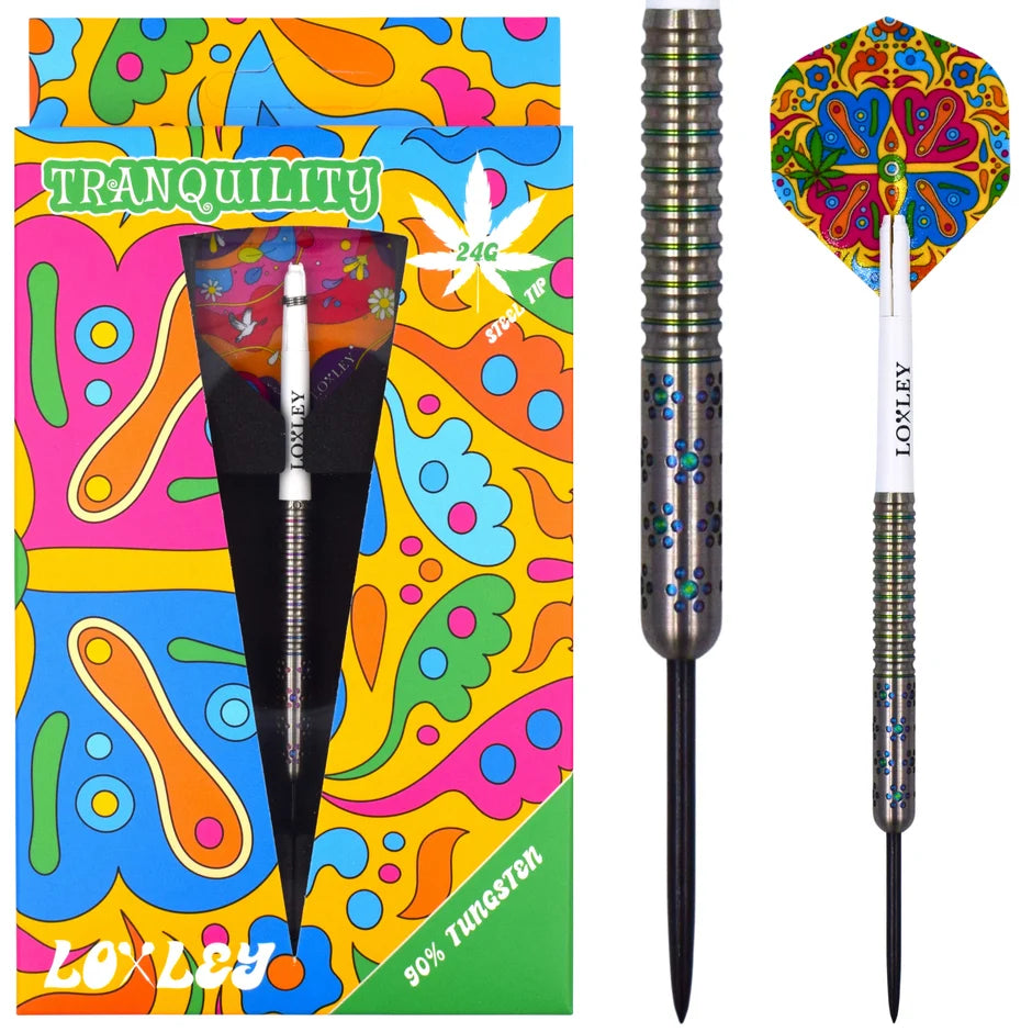 Loxley Darts - Woodstock Tranquility - 90% Tungsten Darts - 24g