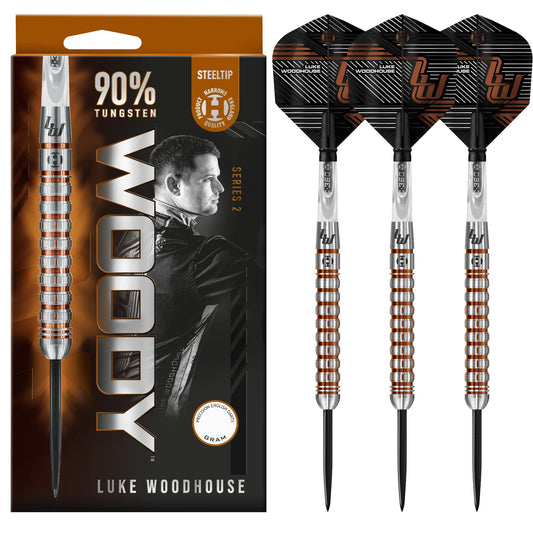Harrows - Luke Woodhouse 'Woody Series 2' - 90% Tungsten Darts - 21g / 23g / 25g