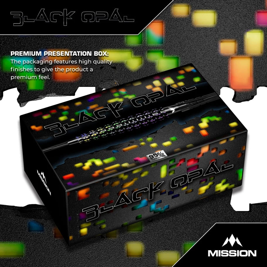 Mission Darts - Black Opal - 95% Tungsten Darts - 22g / 24g / 26g