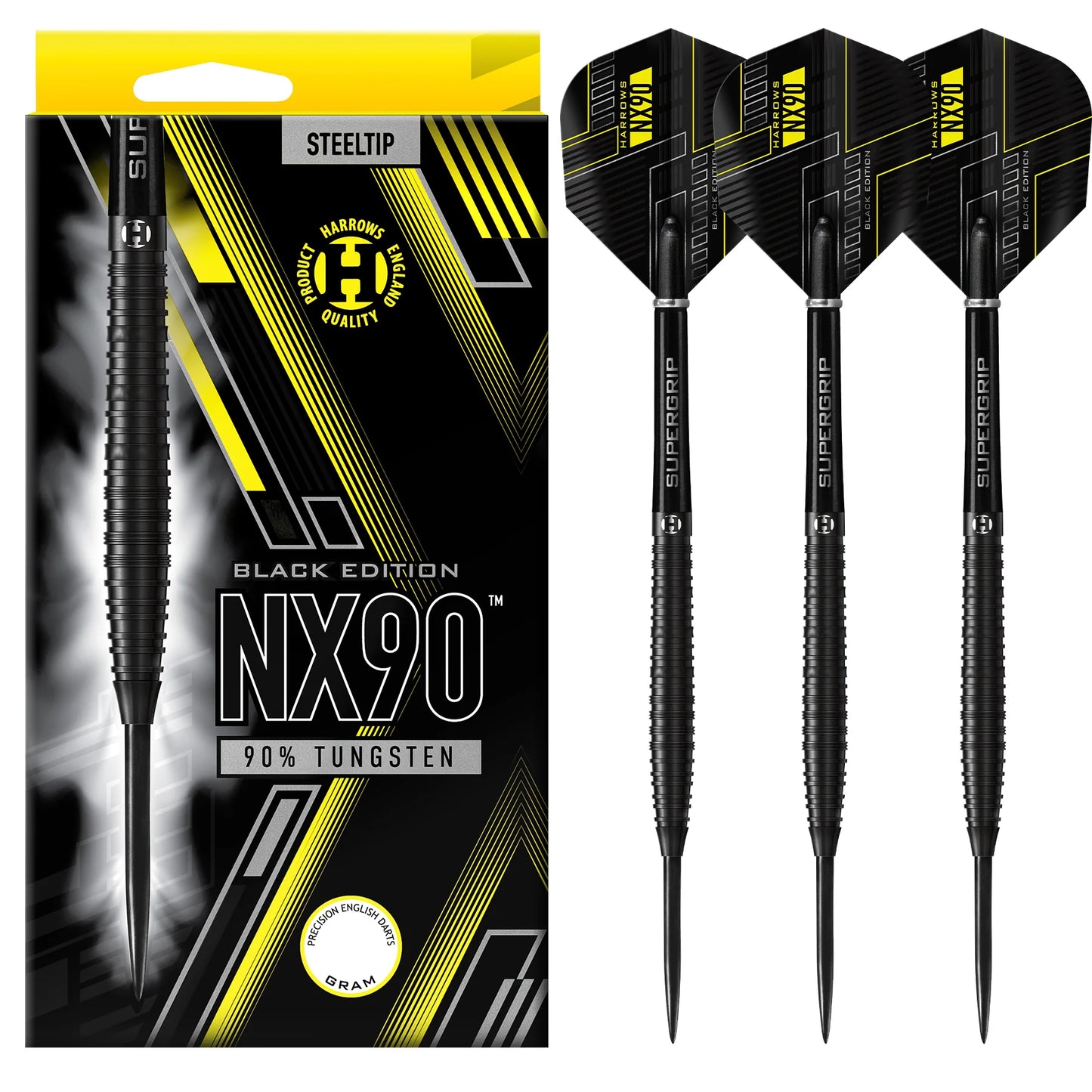 Harrows - NX90 Black Edition - 90% Tungsten Darts