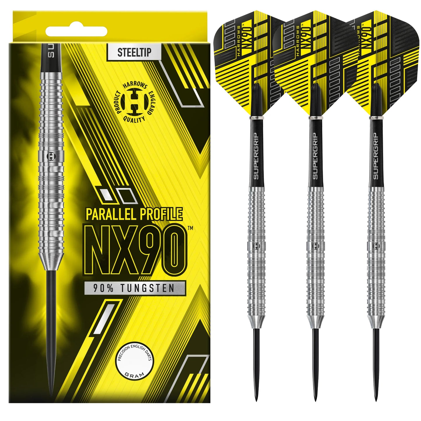 Harrows - NX90 Parallel - 90% Tungsten Darts - 22g / 23g / 24g / 26g