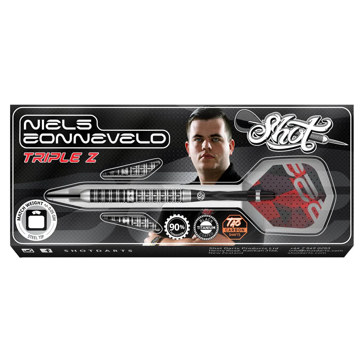 Shot - Niels Zonneveld 2.0 - 90% Tungsten Darts