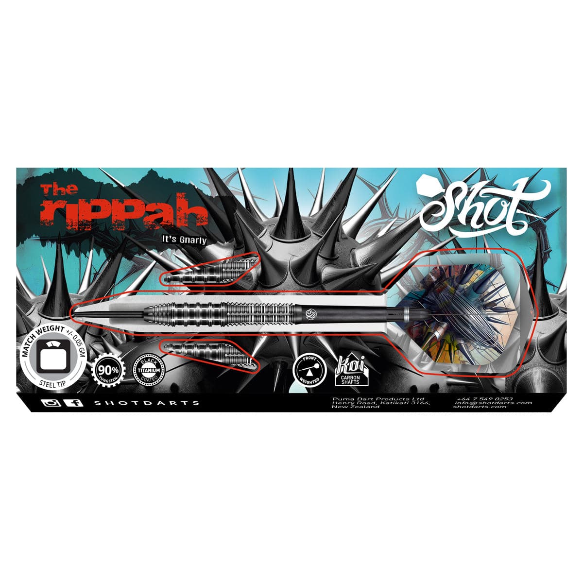 Shot - Gnarly Rippah - 90% Tungsten Darts
