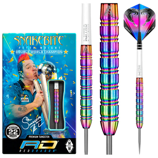 Red Dragon - Peter Wright Snakebite 1 Darts - 85% Tungsten Darts