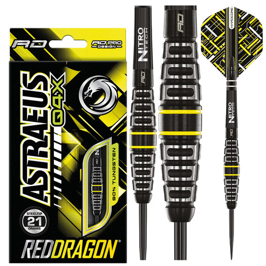 Red Dragon - Astraeus Q4X Darts (Torpedo) - 90% Tungsten Darts