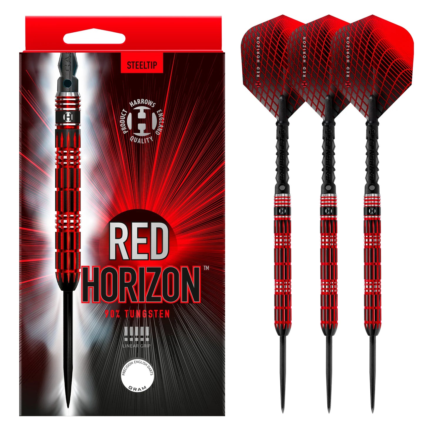 Harrows - Red Horizon - 90% Tungsten Darts - 21g to 26g