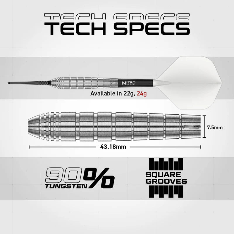 Red Dragon - Luke Humphries TX1 Switch Point - 90% Tungsten Darts