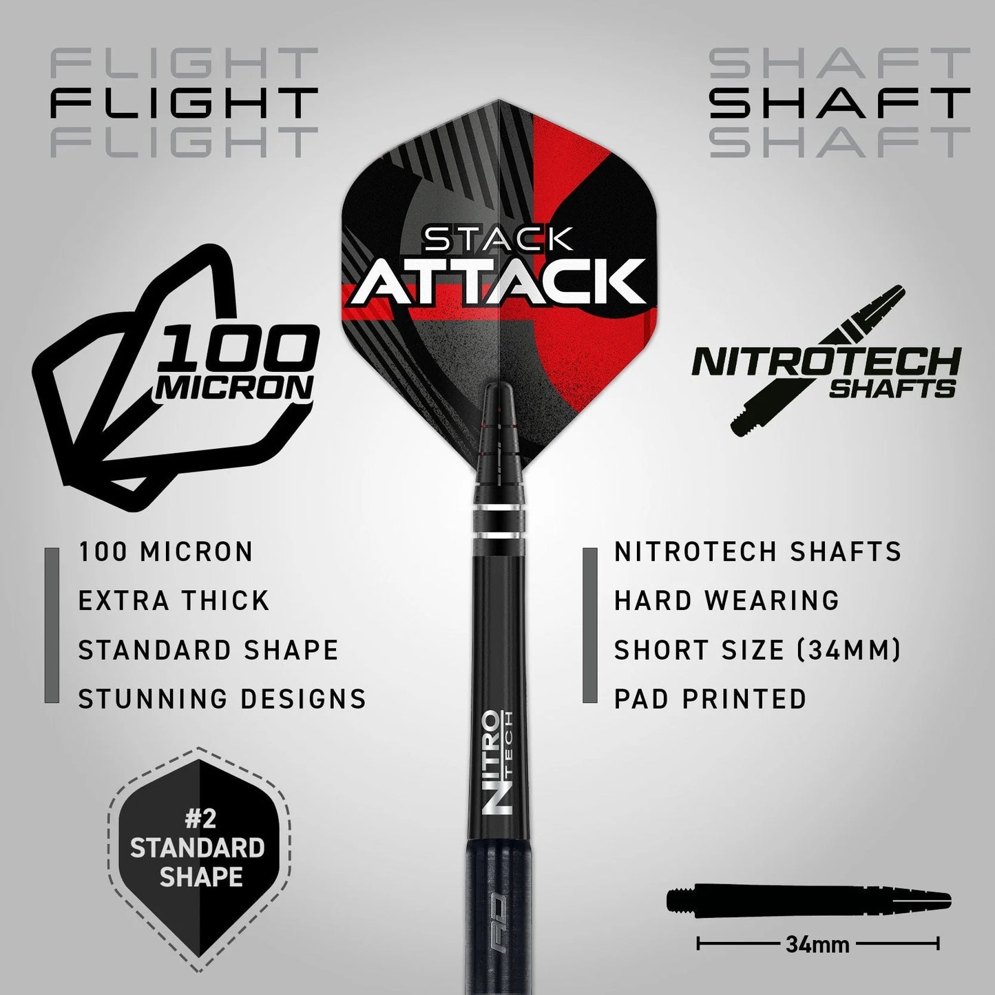 Red Dragon - Rob Owen 22g Steel Tip Darts - 90% Tungsten Darts