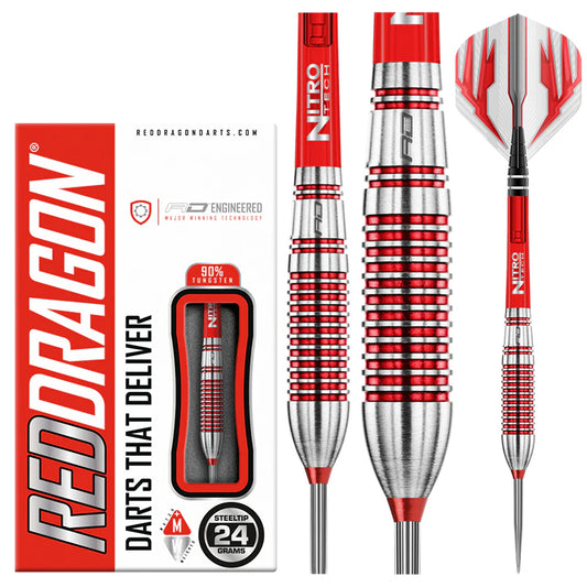 Red Dragon - Reflex Darts - 90% Tungsten Darts - 24g / 26g / 28g