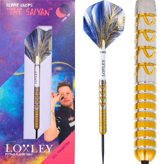 Loxley Darts - Robbie Knops "The Saiyan" 90% Tungsten Darts - 22g / 23g / 24g