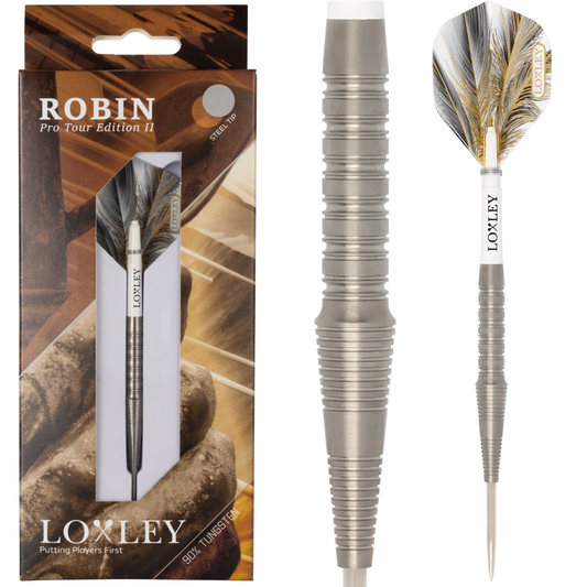 Loxley Darts - Robin Pro Tour Edition 2 - 90% Tungsten Darts - 22g / 24g