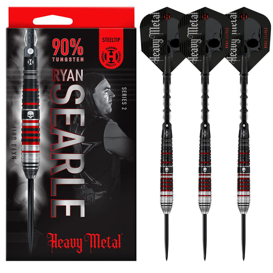 Harrows - Ryan Searle Series 2 Heavy Metal - 90% Tungsten Darts - 22g to 32g