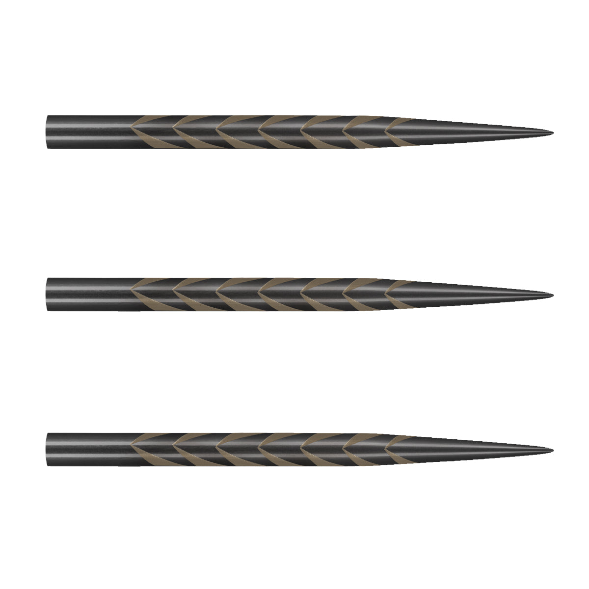 Shot - Tribal Weapon Black Steel Tip Dart Points - 35mm