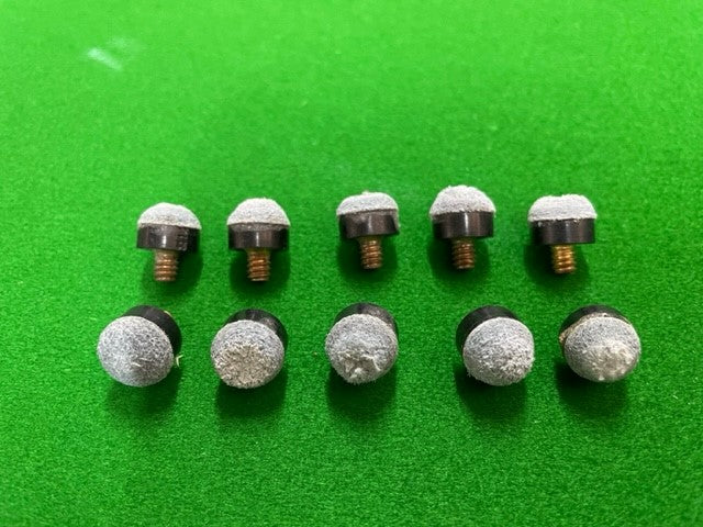 10x Screw in Pool Cue Tips