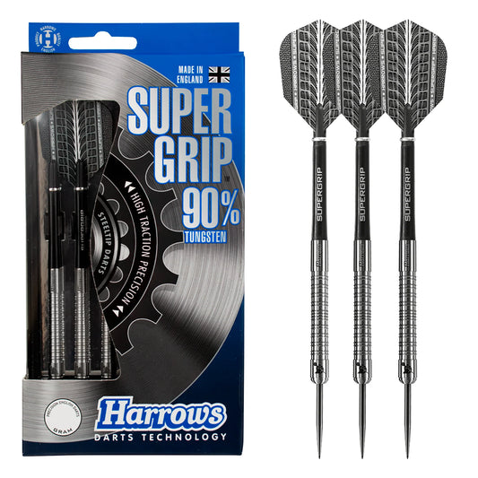 Harrows - Supergrip - 90% Tungsten Darts - 21g to 30g
