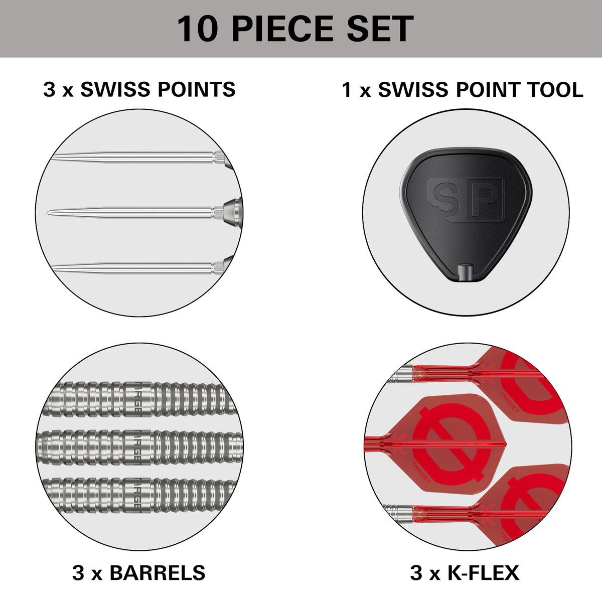 Target Group Ø 01 50% Tungsten SP Steel Tip Darts 2026