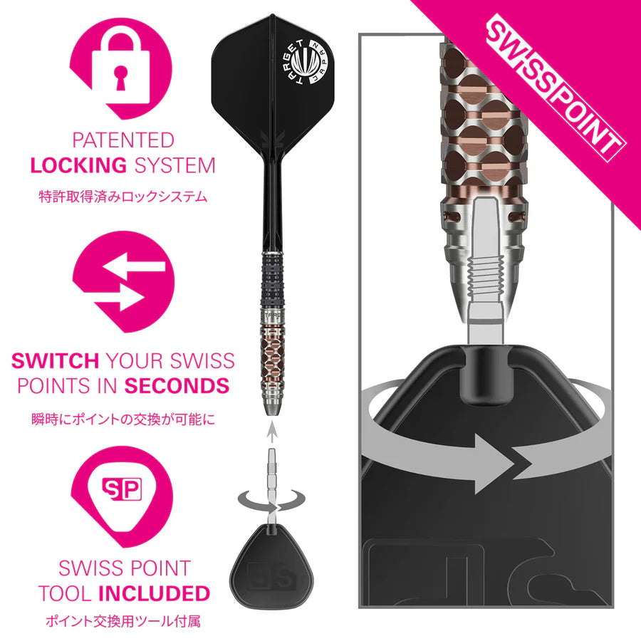 Target Japan - Charis Gen 6 SP Steel Tip Darts - 23g / 24g